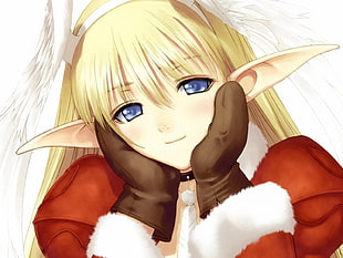 anime elf character HD wallpaper