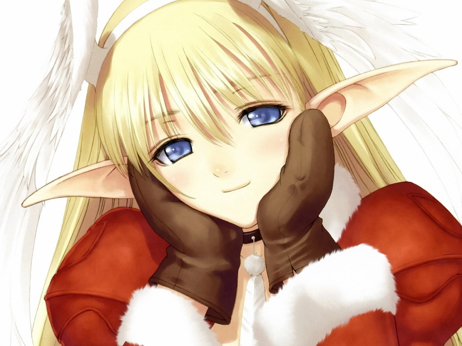 Blue-haired Elf Girl - Zerochan Anime Image Board - wide 2