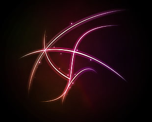 neon scribbles digital wallpaper