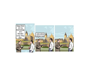 men talking comics, comics HD wallpaper