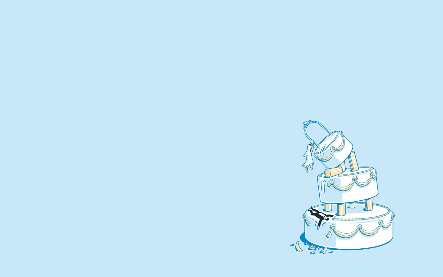 3-tier fondant cake clip-art, threadless, cake, just married, simple