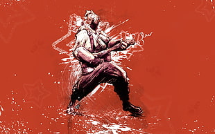 man playing guitar fan art