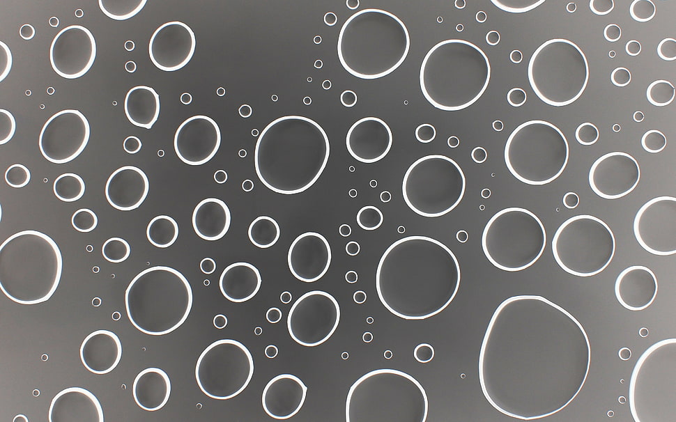 gray water droplets HD wallpaper