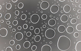 gray water droplets
