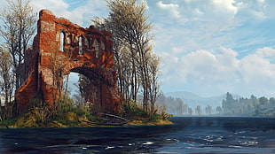 body of water, video games, artwork, The Witcher 3: Wild Hunt