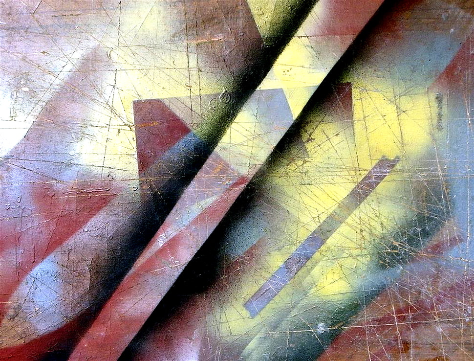 brown, yellow, and gray abstract painting HD wallpaper