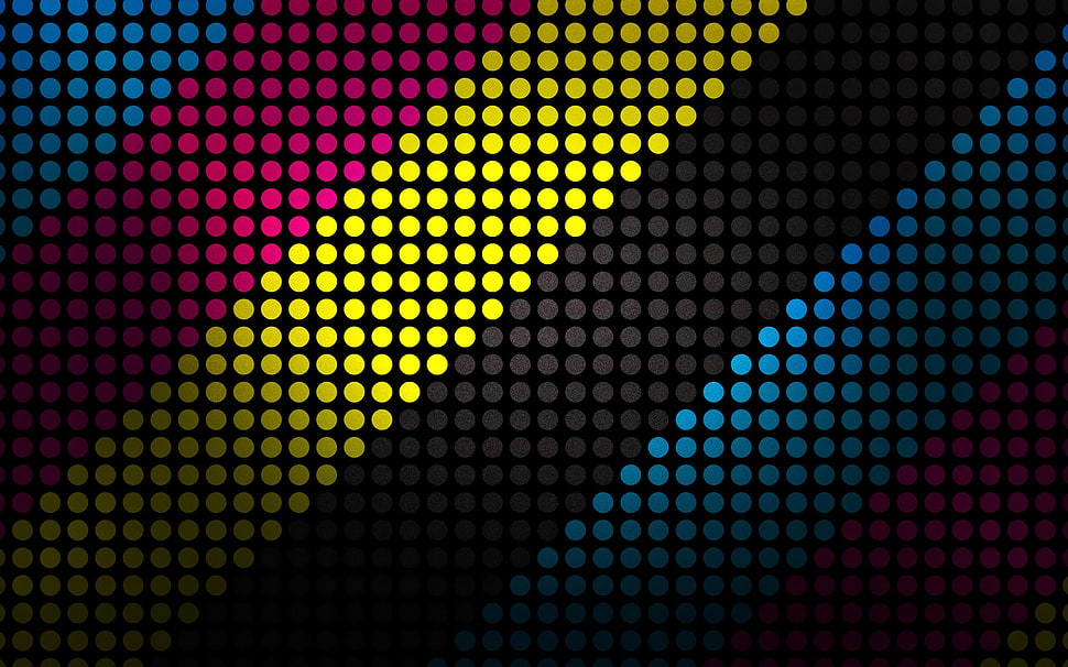 multi colored dotted wallpaper HD wallpaper