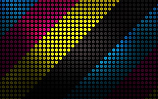 multi colored dotted wallpaper HD wallpaper