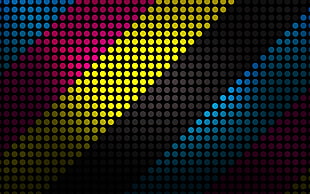 multi colored dotted wallpaper