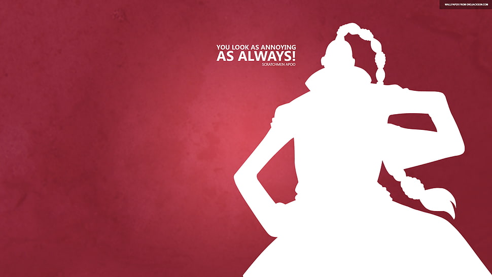 red background with as always with text overlay, One Piece, Scratchmen Apoo HD wallpaper