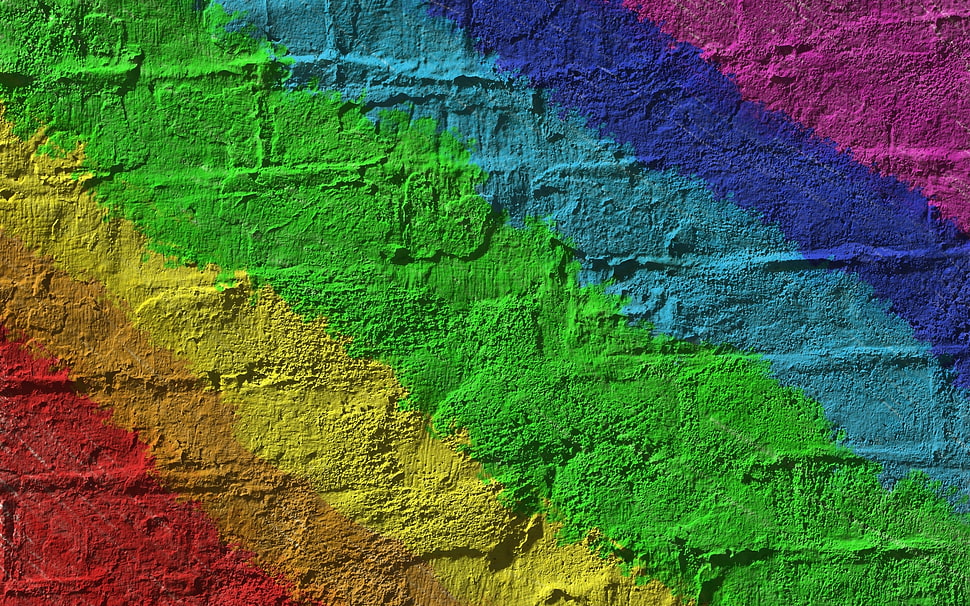 assorted colors on wall HD wallpaper