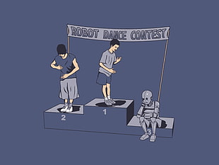 Robot Dance Contest illustration HD wallpaper