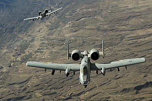 two military aircarfts HD wallpaper