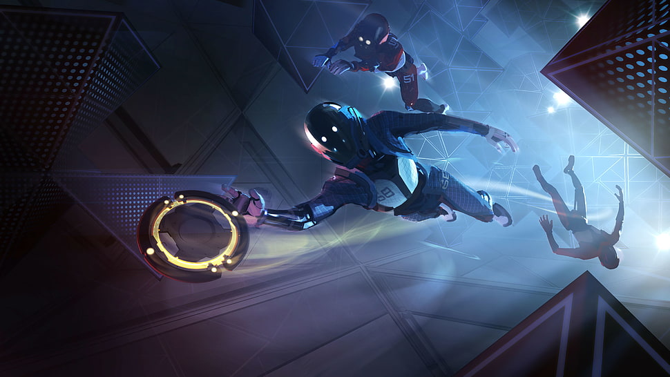 3D illustration of disc game HD wallpaper