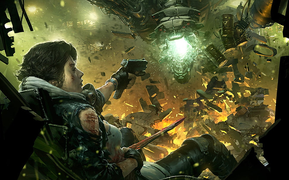 game wall paper, Shadowrun, cyberpunk HD wallpaper