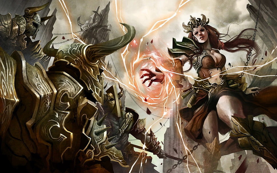 game character illustration, Diablo, Diablo III, video games, fantasy art HD wallpaper