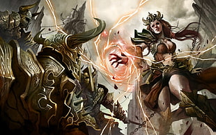game character illustration, Diablo, Diablo III, video games, fantasy art