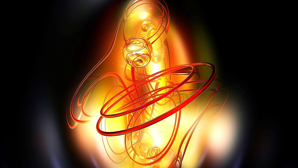 orange art HD wallpaper