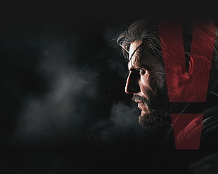 man's face, Metal Gear Solid V: The Phantom Pain, Metal Gear, Metal Gear Solid , Venom Snake HD wallpaper