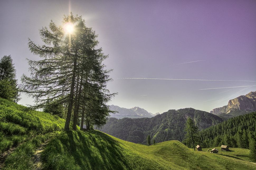landscape, mountains, nature, sky HD wallpaper