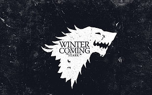 Winter is Coming Stark Game of Thrones poster, Game of Thrones, House Stark, sigils, Winter Is Coming