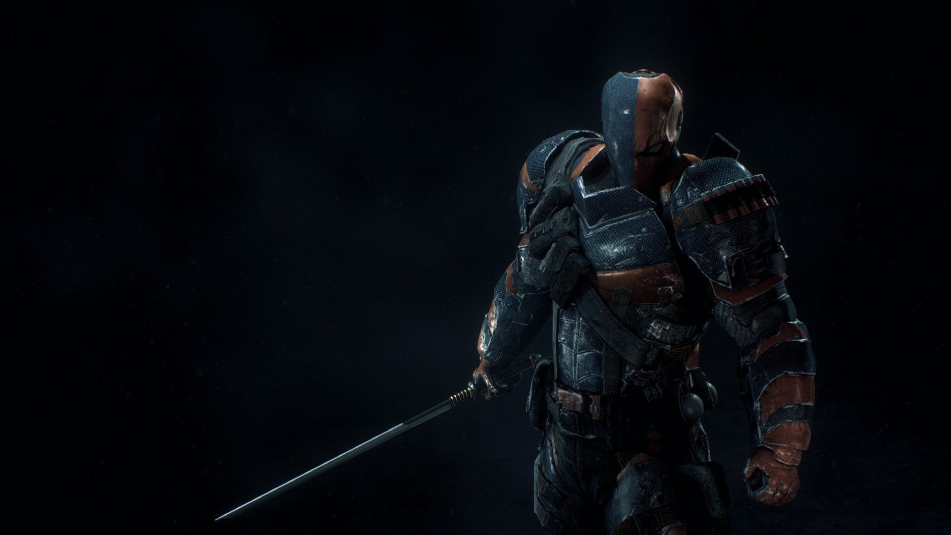 character digital wallpaper, Deathstroke, DC Comics, Batman: Arkham Knight, Rocksteady Studios