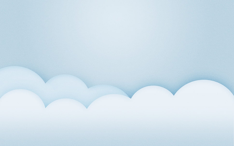 white cloud illustration, minimalism HD wallpaper