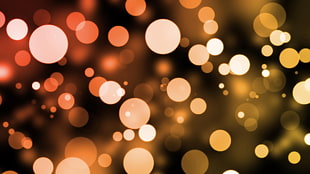 yellow, red and black lights decor