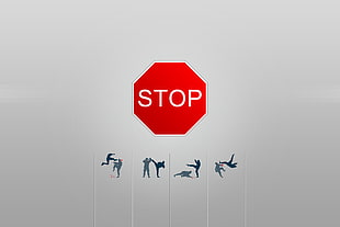 stop signage, Stop HD wallpaper