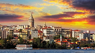 Galata Tower, Turkey, architecture, cityscape, Istanbul, Turkey HD wallpaper