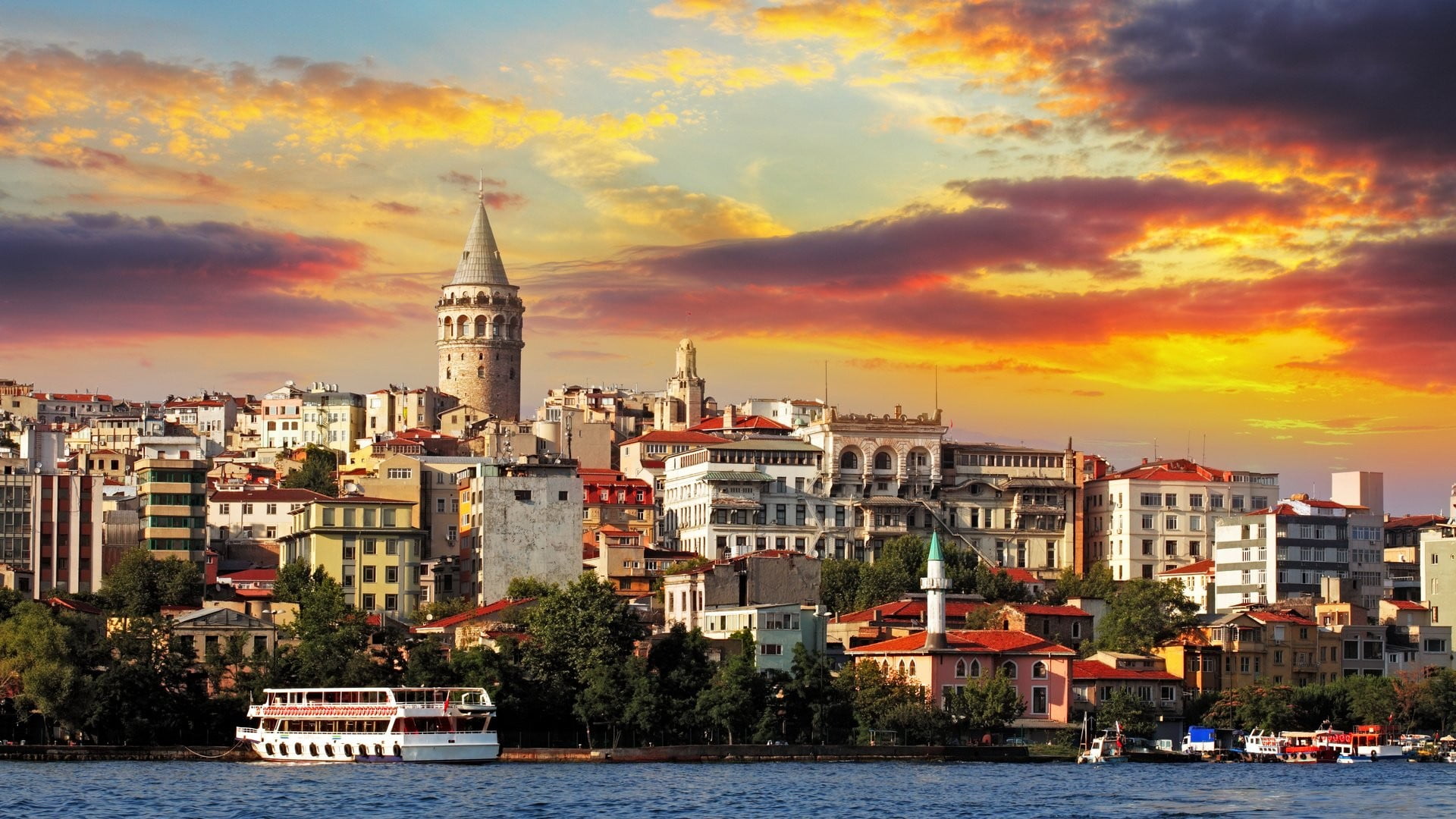 Galata Tower, Turkey, architecture, cityscape, Istanbul, Turkey