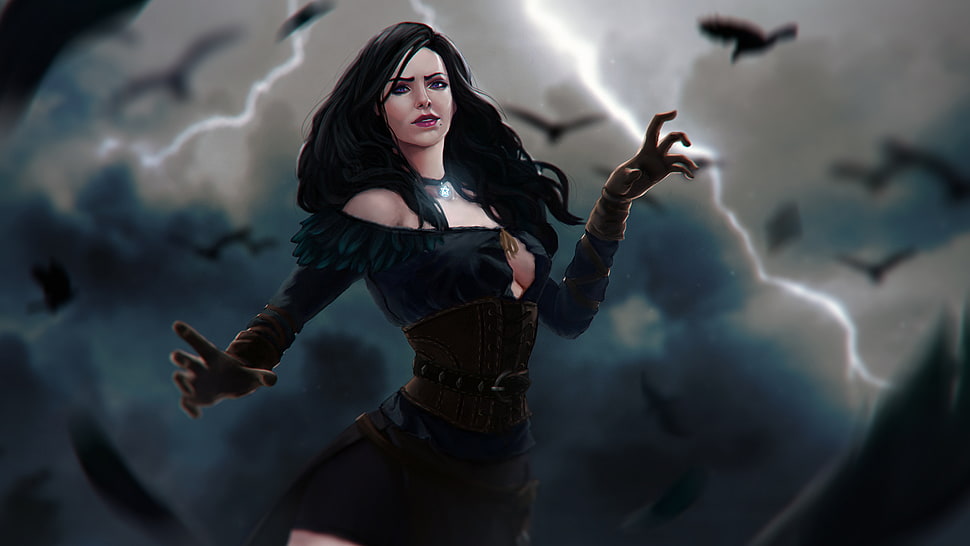 black-haired female character 3D digital wallpaper, Yennefer of Vengerberg, The Witcher 3: Wild Hunt, The Witcher, people HD wallpaper