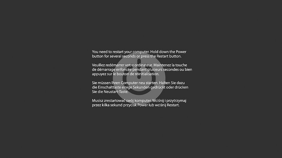 white text on black background HD wallpaper