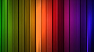 different tone of green, orange and purple vertical stripes background