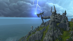 warrior illustration, World of Warcraft, Legion