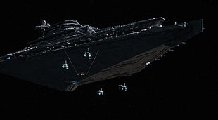 Star Wars spaceship illustration HD wallpaper
