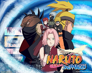 Naruto Shippuuden digital wallpaper, Naruto Shippuuden, Akatsuki, Deidara, Sasori