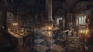 brown and black wooden table, video games, The Witcher, The Witcher 3: Wild Hunt HD wallpaper