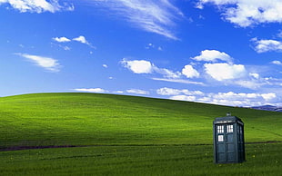 black telephone booth, Doctor Who HD wallpaper