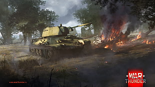 green War Thunder tank wallpaper, War Thunder, tank, Gaijin Entertainment, video games