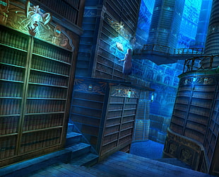 library wallpaper, library, books HD wallpaper