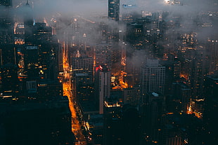 smoky high-rise buildings
