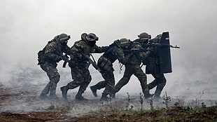 several military soldiers, Russian Army