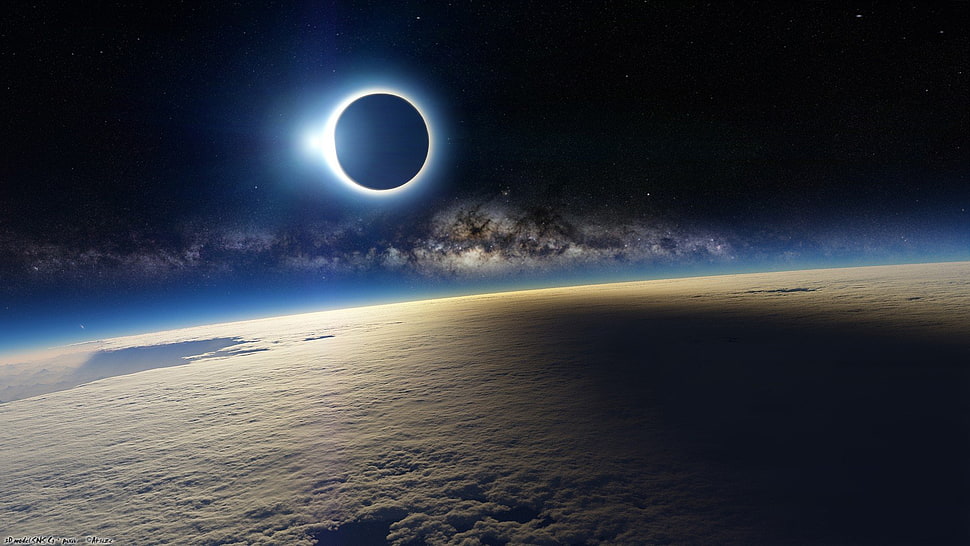 solar eclipse HD wallpaper