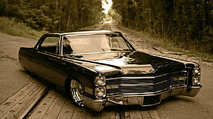 black Lincoln Continental HD wallpaper