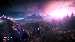 The Witcher Wild Hunt game application HD wallpaper