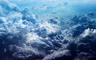cumulus clouds digital wallpaper, clouds, nature