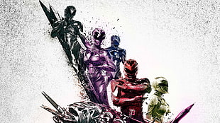 Power Ranger digital wallpaper