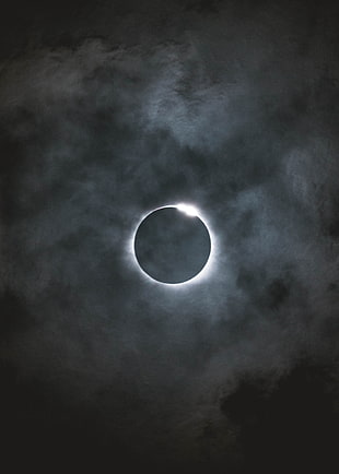 solar eclipse illustration, Eclipse, Full moon, Moon