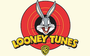 Looney tunes logo, Looney Tunes, Bugs Bunny, cartoon, Warner Brothers